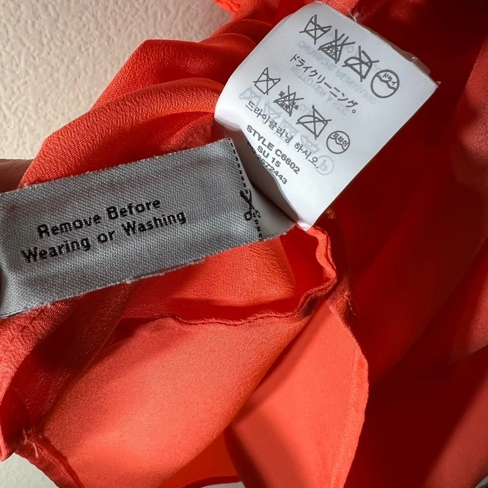 J.Crew Neon Orange Sleeveless Dress